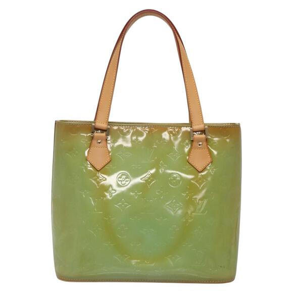 LOUIS VUITTON Monogram Vernis Houston Hand Bag Baby Blue M91005 - Picture 3 of 12